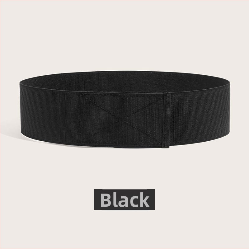 Curea elastică pentru talie pentru femei cu închidere Velcro, material textil, lățime peste 4 cm