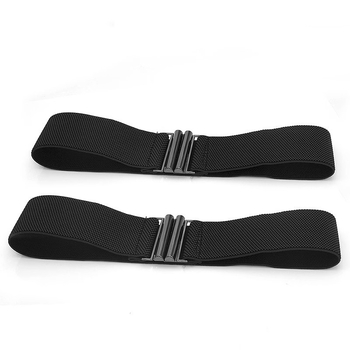 Curea de talie elastică pentru rochii și paltoane, stil coreean, cataramă din aliaj, închidere cu nasture, lățime peste 4 cm, primăvara 2025