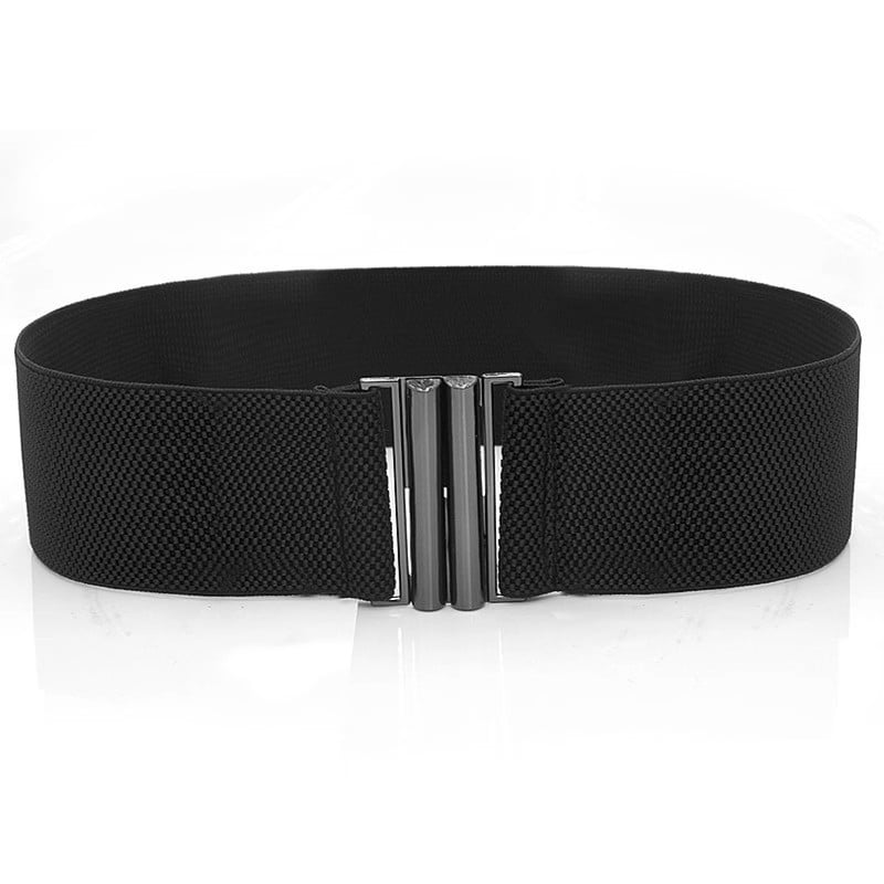 Curea de talie elastică pentru rochii și paltoane, stil coreean, cataramă din aliaj, închidere cu nasture, lățime peste 4 cm, primăvara 2025