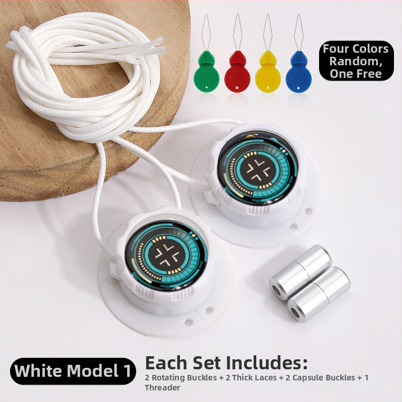 Αθλητικά παπούτσια για τρέξιμο με περιστρεφόμενο κουμπί χωρίς δέσιμο, κυκλικοί κορδόνες, πάχος κορδονιού 0,15 cm, μήκος κορδονιού 100 cm, μοντέλο Xd351