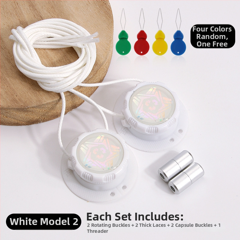 Αθλητικά παπούτσια για τρέξιμο με περιστρεφόμενο κουμπί χωρίς δέσιμο, κυκλικοί κορδόνες, πάχος κορδονιού 0,15 cm, μήκος κορδονιού 100 cm, μοντέλο Xd351