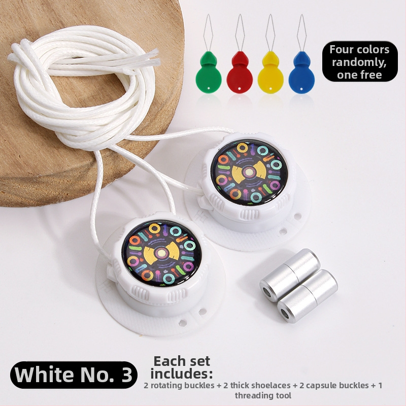 Αθλητικά παπούτσια για τρέξιμο με περιστρεφόμενο κουμπί χωρίς δέσιμο, κυκλικοί κορδόνες, πάχος κορδονιού 0,15 cm, μήκος κορδονιού 100 cm, μοντέλο Xd351