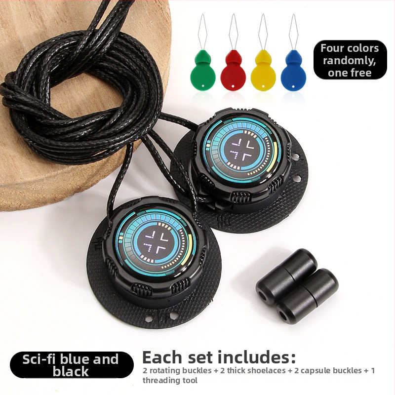 Αθλητικά παπούτσια για τρέξιμο με περιστρεφόμενο κουμπί χωρίς δέσιμο, κυκλικοί κορδόνες, πάχος κορδονιού 0,15 cm, μήκος κορδονιού 100 cm, μοντέλο Xd351