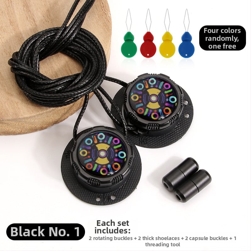 Αθλητικά παπούτσια για τρέξιμο με περιστρεφόμενο κουμπί χωρίς δέσιμο, κυκλικοί κορδόνες, πάχος κορδονιού 0,15 cm, μήκος κορδονιού 100 cm, μοντέλο Xd351