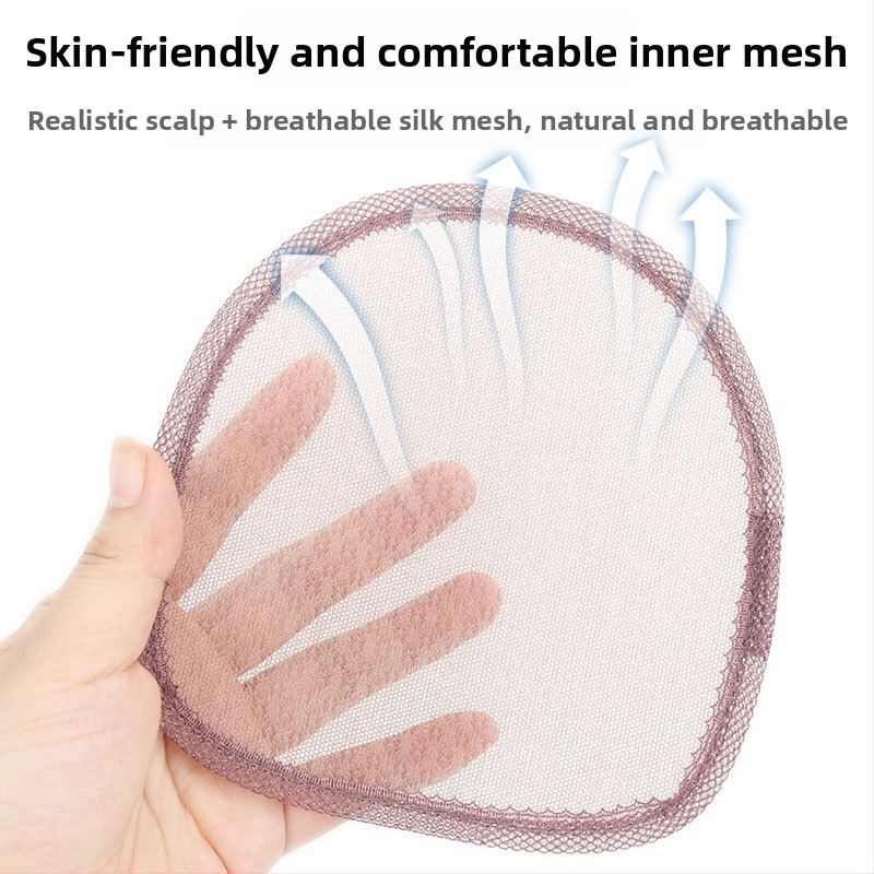 Dio perike za žene – Prava ljudska kosa, ravna, Model 1313 Silkworm Silk Mesh, može se obojiti