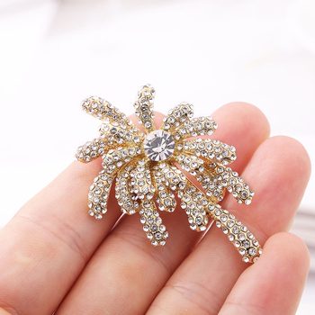 Broska inspirisana vatrometom, legura, cvjetno-geometrijski dizajn, elektroplatiranje, Novi kineski stil; memorialna, dekorativna i poklon.