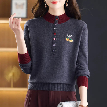 Vuneni pulover bez rukava sa stojećim ovratnikom, pleteni, srednje debljine, tkanina Andy Velvet