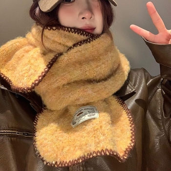 Damski twill pleteni šal, poliestersko vlakno, održava toplinu, jesen 2025, stil princeza