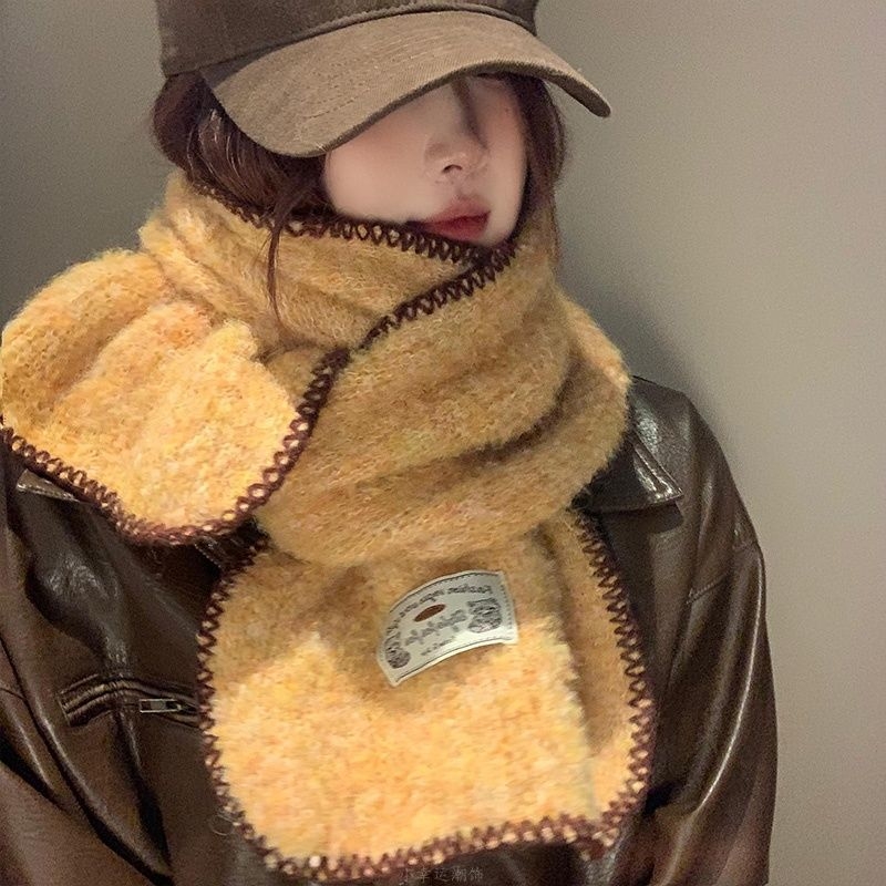 Damski twill pleteni šal, poliestersko vlakno, održava toplinu, jesen 2025, stil princeza