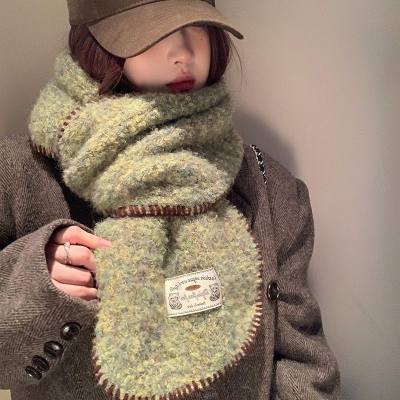 Damski twill pleteni šal, poliestersko vlakno, održava toplinu, jesen 2025, stil princeza