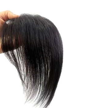 Dodatak od pravih ljudskih vlasi za vrh glave, ravne dlake, ručno tkan, može se obojiti