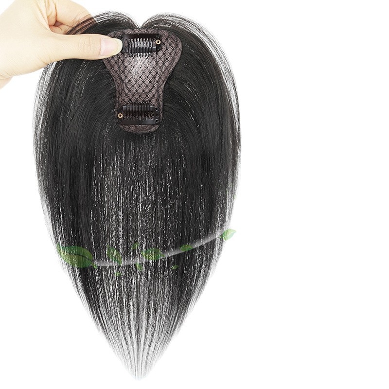 Perika za žene s prirodnom linijom kose, lagana fringe, ravne kose, model F306, polu ručna izrada, fringe tipa Qi, povećava volumen kose i skriva gubitak kose