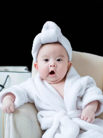 Бебешки фотохалат за студийни снимки: едночастово облекло, кадифе полиестер, подплата флис, принт животни/карикатури, за новородени 0–12 месеца