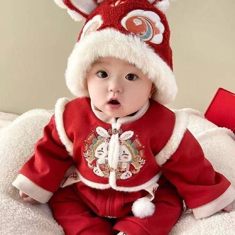 Salopetă de iarnă pentru bebeluși, cu glugă detașabilă, mâneci lungi, stil pulover, 70% poliester, pentru vârsta 1–3 ani