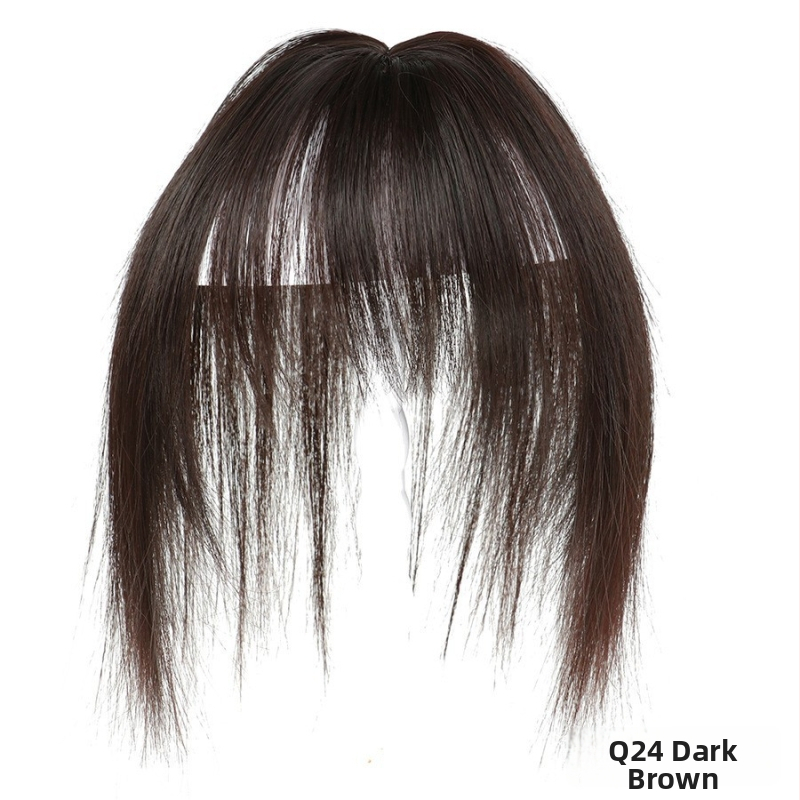 Jiamese Q24 Perucă cu breton pentru femei, fibre rezistente la temperatură, stil natural, nu este recomandată vopsirii la temperaturi înalte