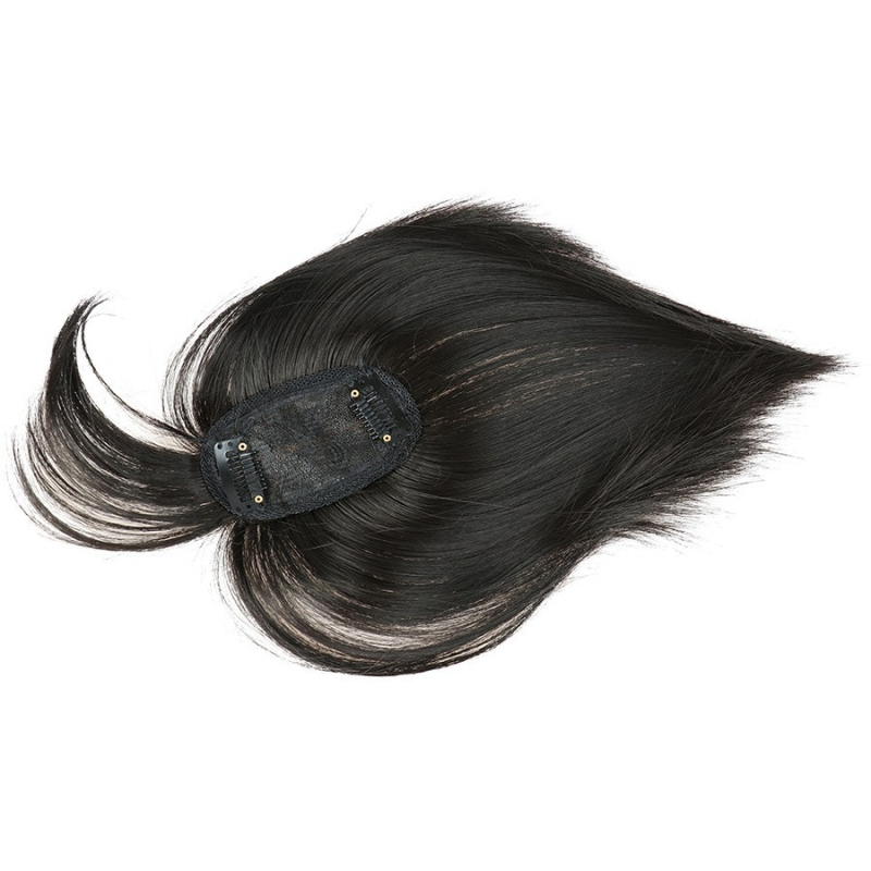 Jiamese Q24 Perucă cu breton pentru femei, fibre rezistente la temperatură, stil natural, nu este recomandată vopsirii la temperaturi înalte