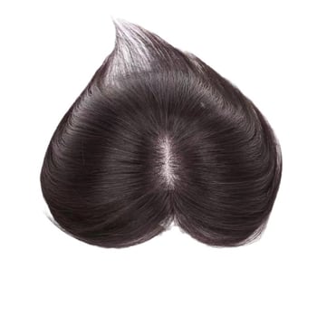 Perucă cu plasă nr. 3, complet împletită manual, păr uman, breton în stil francez