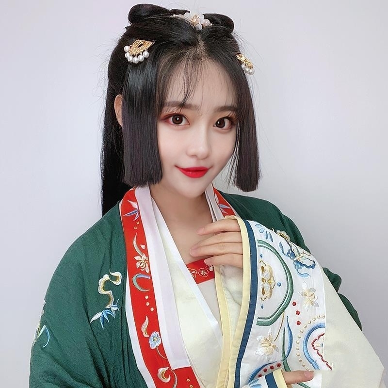 Baifumei GZ1082 ravni dio kose za periku, vlakna visoke temperature, bojanje bez zagrijavanja