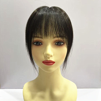 Piesă de păr țesut manual pentru păr lung – păr uman real, țesut manual complet, drept, potrivit pentru vopsire și permament, model 9-14