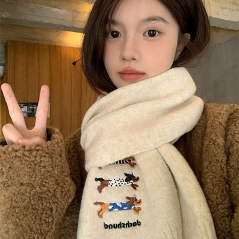 Плетен шал от полиестер с Twill – поддържа топлината, есен 2025, стил: шал, принцеса