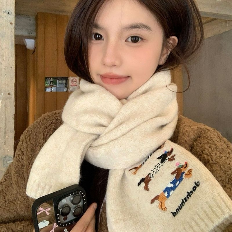 Плетен шал от полиестер с Twill – поддържа топлината, есен 2025, стил: шал, принцеса