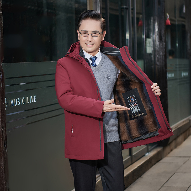 Gólya tollas dzseki levehető béléssel – akril külső anyag, extra vastagságú 501–600 g/m², hőszigetelő bélés, melegen tart