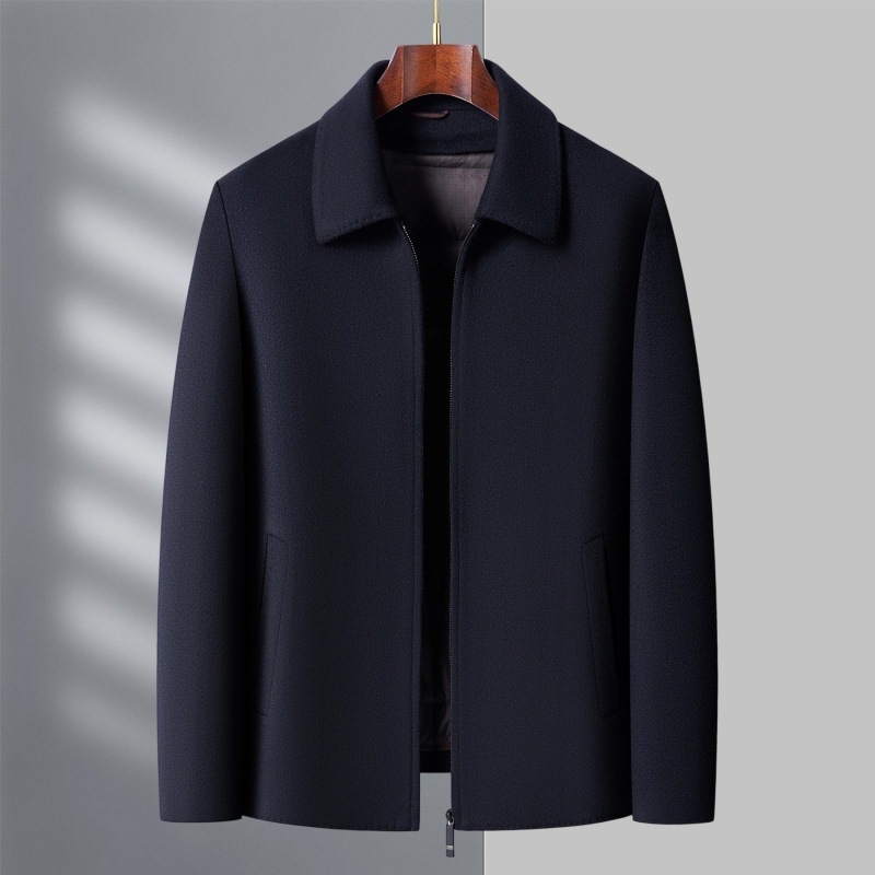 Muška vunena jakna s odvojivim slojem od perja, slim fit, zimsko