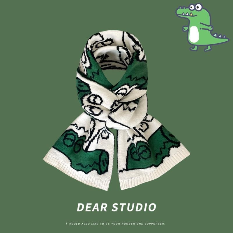 Дамски зимен шал, права тъкан, изкуствен кашмир, акрилно-вискозна смес, плетен жакард, марка Yabibi