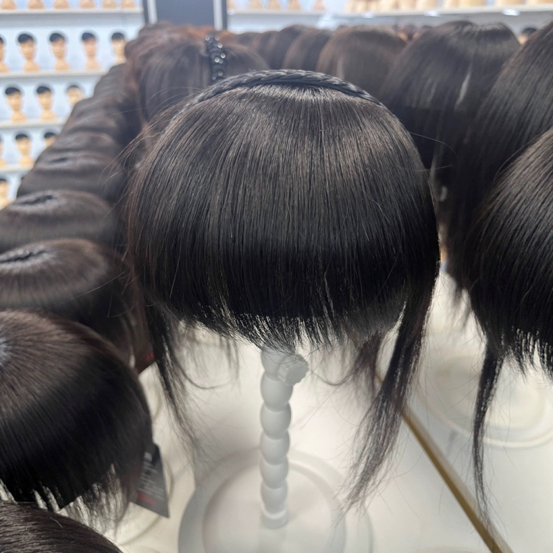 Perika s rhinestone diadomom i bangs za žene — vlakna otporna na visoke temperature, strojno izrađena, nije za bojanje ili trajnu, model Rhinestone wig, brend Fragrant hua furong