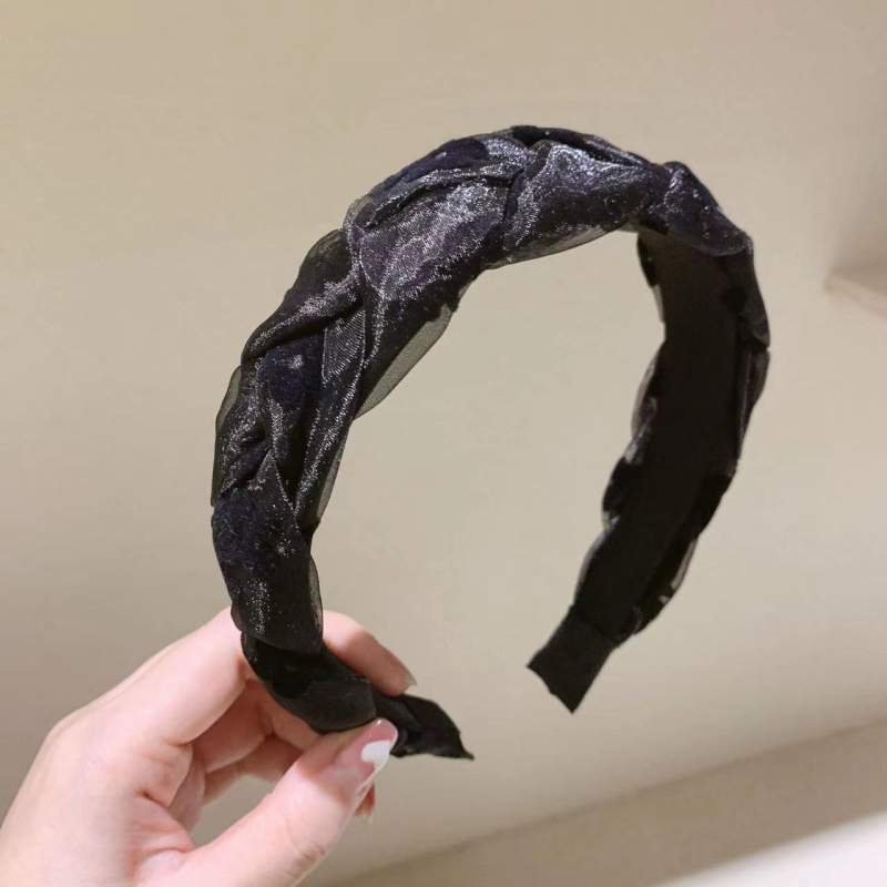 Organza traka za kosu, retro cvjetni stil, ženski dodatak, Aowei Jewelry (Materijal: organza; Stil: retro, ženski; Uzorak: cvijeće; Kategorija: traka za kosu)