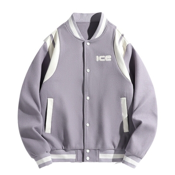 Baseball felső, karcsú szabás, környakú, dupla csatos zár, corduroy anyag nyúl szőrével, őszi 2024