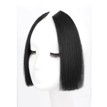 Perucă cu breton Ji Fa, stil chinezesc, fără cusături, model GZ1082, fibre rezistente la temperaturi înalte