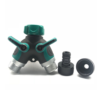 Y-típusú kettős áramlású golyóscsap kerthez, cinkötvözetből