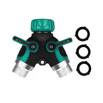 Y-típusú kettős áramlású golyóscsap kerthez, cinkötvözetből