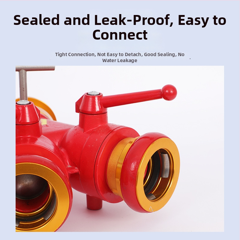 Hidrant de incendiu, O intrare – Trei ieșiri, Presiune înaltă, Ușor, Aliaj aluminiu-magnéziu, Model FIII80/65