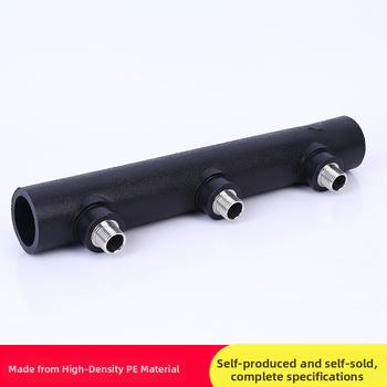 PE rozdělovač vody pro zásobování vodou, materiál PE, vonkajší/vnútorný závit, 3-10 výstupov