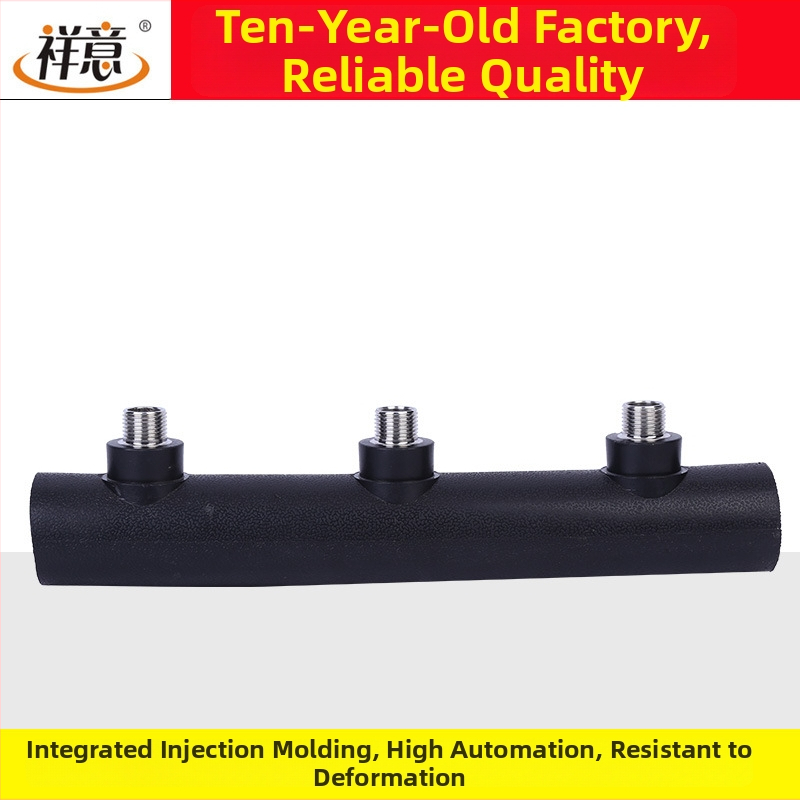 PE rozdělovač vody pro zásobování vodou, materiál PE, vonkajší/vnútorný závit, 3-10 výstupov