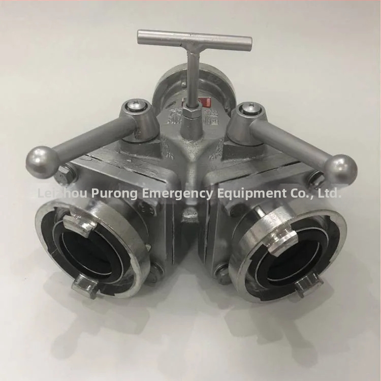 Purong Pr-fsq-3 Разклонител за пожарен маркуч с регулируемо водно налягане, три изхода, код на продукта Pr-xf