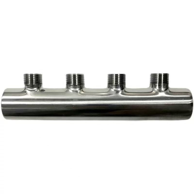 Rozsdamentes acél víz elosztó padlófűtéshez és otthoni meleg/hideg vízhez – rögzített szerelés, modell 20250916, 304 rozsdamentes acél