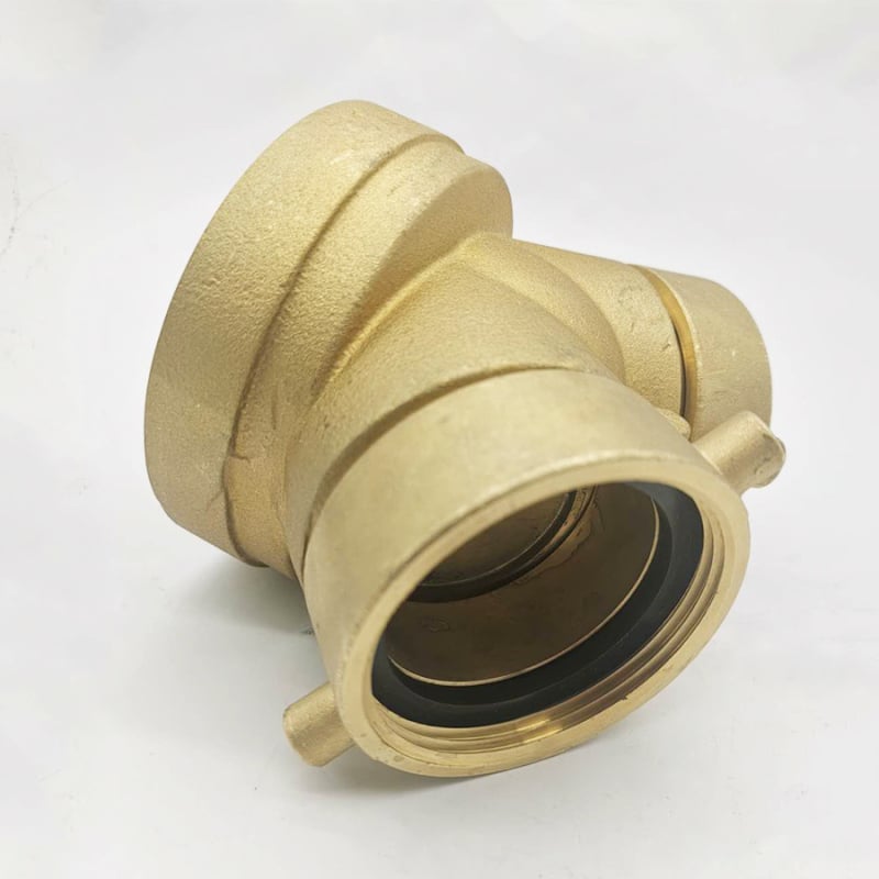 Месингов пожарен воден разпределител HS00063, воден сепаратор, дясноъгълна връзка, индустриална класификация 3C, за вода