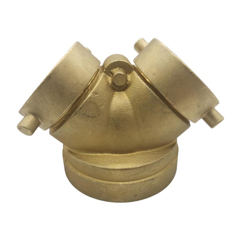 Месингов пожарен воден разпределител HS00063, воден сепаратор, дясноъгълна връзка, индустриална класификация 3C, за вода