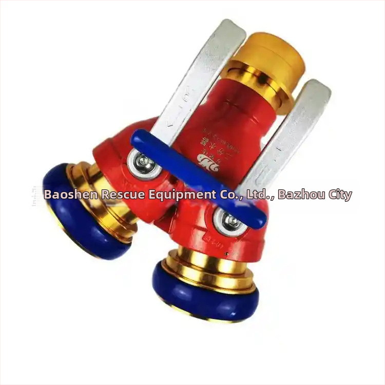 Dispozitiv de protecție la incendiu cu acțiune prealabilă: divertor de apă calibru 40, cu două ieșiri și colector de apă cu trei căi, model BS-FSQ-40