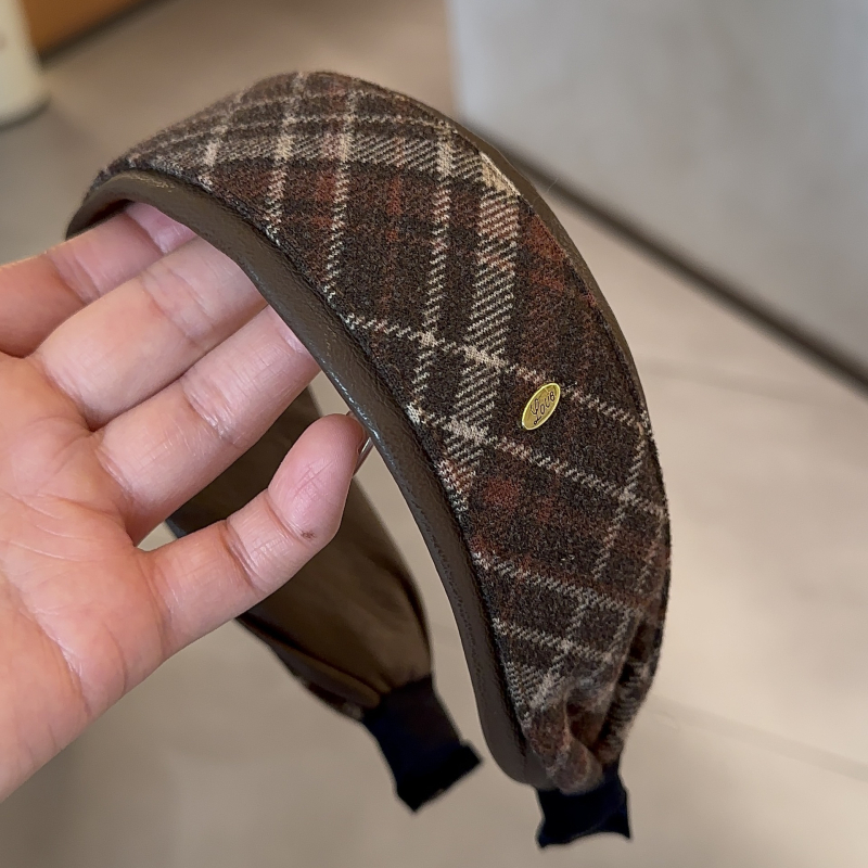 Széles hajpánt karok mintázattal, INS-stílus, kézzel készült, kevert anyagok, személyre szabott trend, nőknek