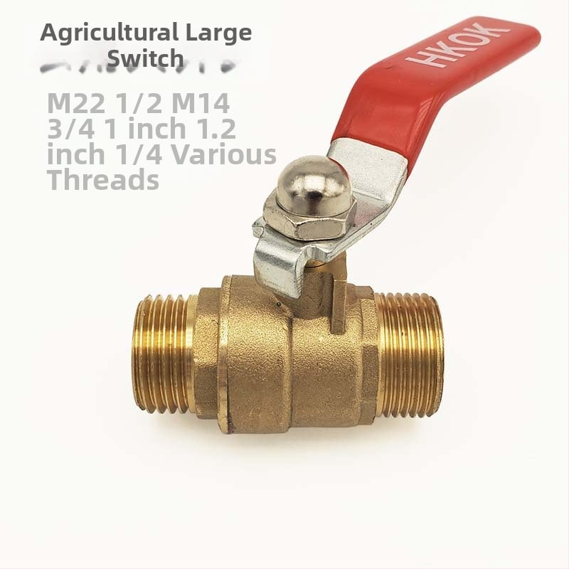 Αγροτικός σφαιρικός βαλβίδας με διακόπτη, M22/M14, Haikuo HKOK