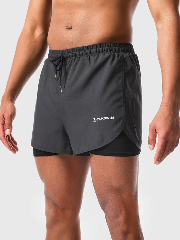 Мъжки плувни шорти – бързосъхнещи, едноцветен модел (96% полиестер + 4% еластан; подплата: 95% полиестер + 5% еластан; тегло: 200 g; стил: briefs)