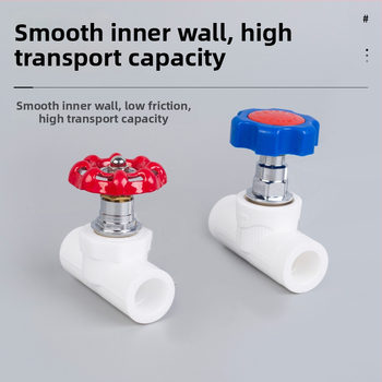 PPR uzatvárací ventil pre vodovodné rúry, meďové telo, na teplú a studenú vodu