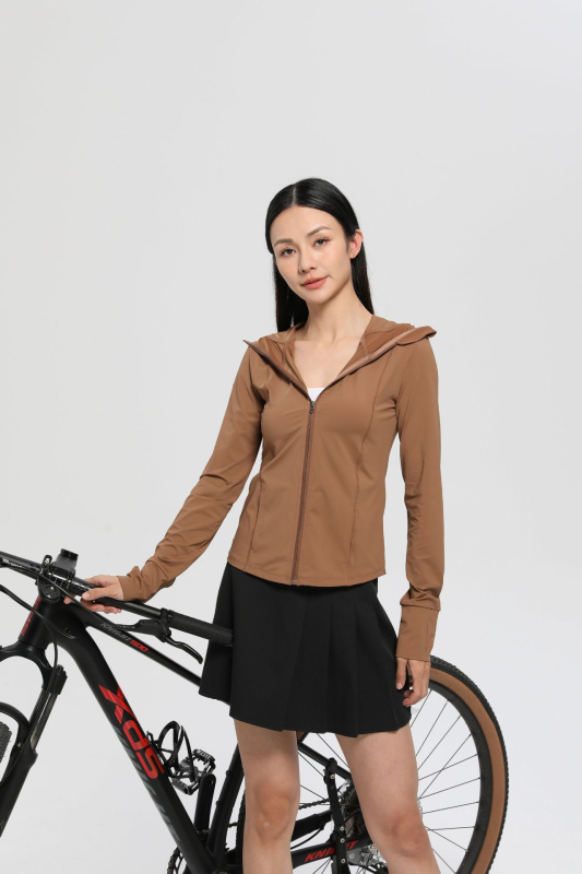 Jachetă de protecție UV pentru femei, cu glugă, din nailon, uscare rapidă, respirabilă, UPF50+, ușoară, pentru vară și toamnă