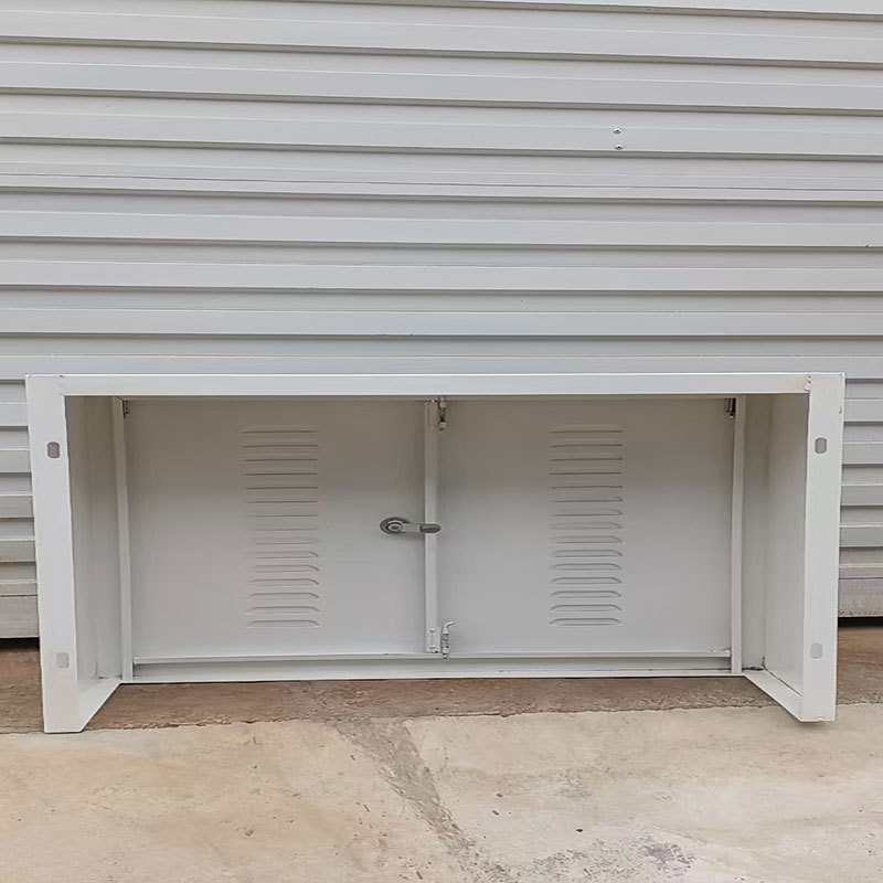 Колектор за подово отопление - повърхностно монтирана разпределителна кутия за вода; серия: щит за колектор за подово отопление; корпус и капак: студено валцована стомана с покритие; дебелина на плочата: 1.0 мм