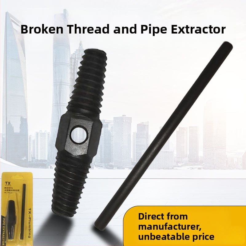 Διπλής κεφαλής εξαγωγέας νημάτων και αφαίρεσης σωλήνων για οικιακή και βιομηχανική χρήση - χειροκίνητο, χάλυβας άνθρακα, TX