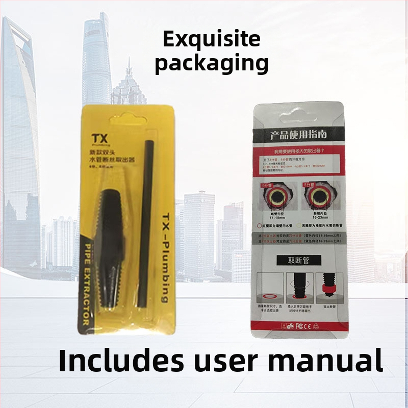 Dvojhlavý extraktor závitov a odstraňovač potrubia – pre domáce a priemyselné použitie, ručné, uhlíková oceľ, TX